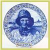 Image 1 : Blue Delft Plate Chemkefa Fisherman Ceramic #1854296