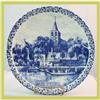 Image 1 : Blue Delft Plate Chemkefa Spring Ceramic #1854297