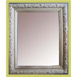 Antique Rococo Mirror Framed Plaster Gilded #1854306