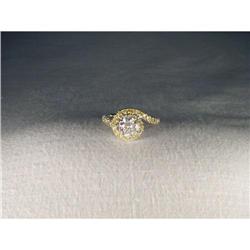 14K WG Fancy Yellow Diamond Engagement Ring #1854418