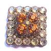 Image 1 : Signed Hobe crystal rhinestone pin #1854430