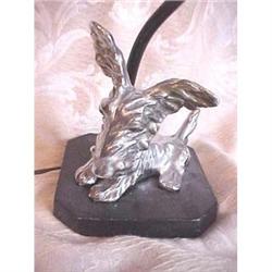 Art Deco chrome terrier table lamp #1854442