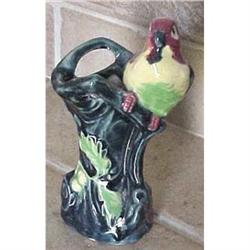 Japanese majolica figural bird  bud vase #1854465