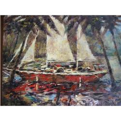 Jorn Fox Original oil painting on canvas #1854476