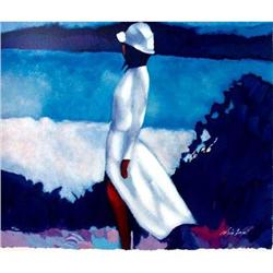 Simbari, White Dress, Original Serigraph #1854481
