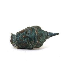 19C Thai Tibetan Bronze Buddha Head #1854533