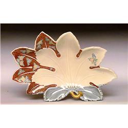 Japanese Imari Kutani Double Maple Leaf Shape #1854537