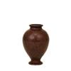 Image 1 : Old Japanese Red Patina Bronze Round Vase #1854552