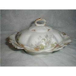 A. LANTERNIER LIMOGES COVERED BUTTER DISH - #1854632