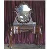 Image 1 : ANTIQUE FRENCH VICTORIAN VANITY TABLE W/ MIRROR#1855485