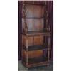 Image 1 : VICTORIAN WALNUT OPEN AUDIO BOOKCASE CABINET #1855486