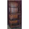 Image 1 : VICTORIAN WALNUT OPEN AUDIO BOOKCASE CABINET #1855486