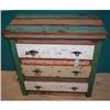 Image 1 : ANTIQUE RUSTIC PRIMITIVE MILK PAINT DRESSER #1855511