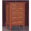 Image 1 : LOVELY INLAID CHERRY LINGERIE CHEST OF DRAWERS #1855547