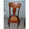 Image 1 : STUNNING  ANTIQUE CANE CARVED BACK CHAIR #1855552