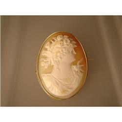 Brooch  Vintage  Cameo  18ct. Gold #1884148