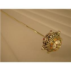 Hairpin  Vintage  Silver  Gilt  and  Enamel #1884152