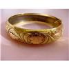 Image 1 : Art Nouveau 18K Three Tone Gold Bangle #1884196