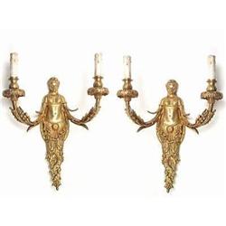 Pair of 19th century French Bronze Sconces #1884752