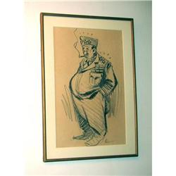 Drawing signed by  Bill Mauldin #1884924