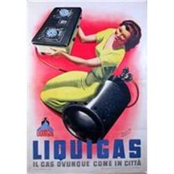 Original Boccasile poster, Liquigas, ca 1950s #1885000