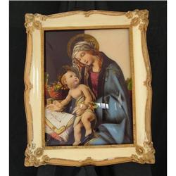 THE VIRGIN OF THE BOOK OIL UNDER GLASS #1885042