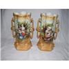 Image 1 : Pair of Porcelain Hand Painted Vases #1885196
