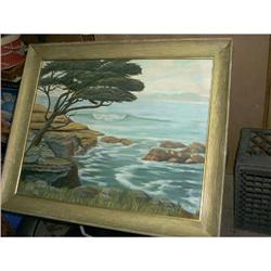 Ocean View Oil on Canvas by Violet Hart #1889676