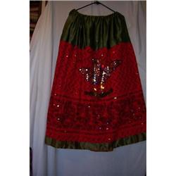 Vintage China Poblana Mexican Fiesta Skirt #1889776