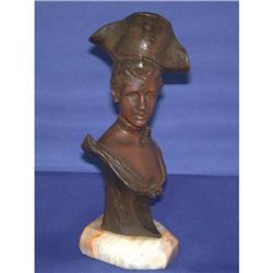 Bronze bust of a lady  signed  #1889796