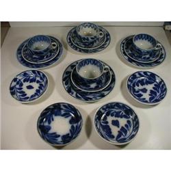 Flow  Blue Lunch-Set 4 Pers. 16 pieces design #1889816