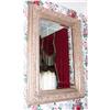 Image 1 : 1970's Beveled Mirror Ornate Silver Leaf Frame #1889975