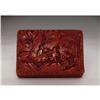 Old Chinese Cinnabar Lacquer Box Family Out #1890261
