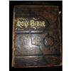 Antique Holy Bible illustrated  leather cover! #1890305