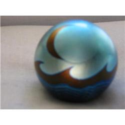 Steven Correia Opalescent Blue paperweight  !  #1890315