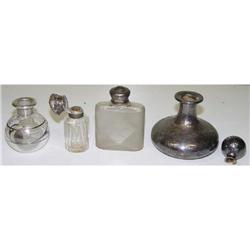 Bird Frosted Glass Silver Overlay Perfume #1890581