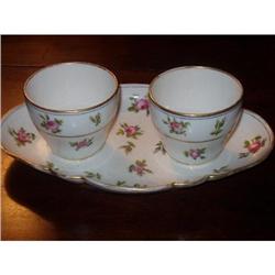 18th c Old Paris porcelain double jam pot's #1890623