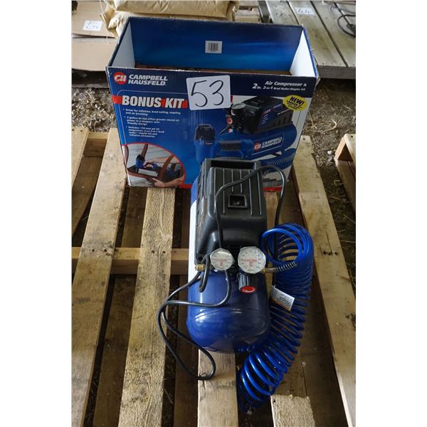 Campbell Hausfeld Air Compressor & 2" 2 in 1 Brad Nailer