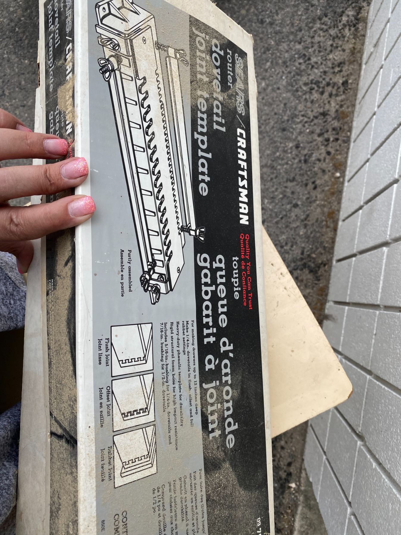 Craftsman dovetail joint template