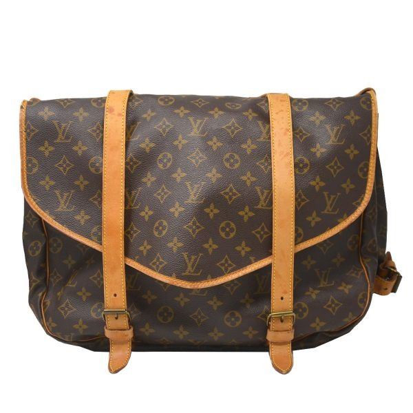 Authentic Louis Vuitton Monogram Saumur Crossbody Bag