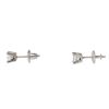 Image 4 : 14k White Gold Diamond Stud Earrings
