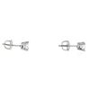 Image 5 : 14k White Gold Diamond Stud Earrings