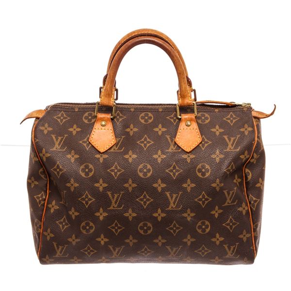 Authentic Louis Vuitton Monogram Speedy 30 Handbag