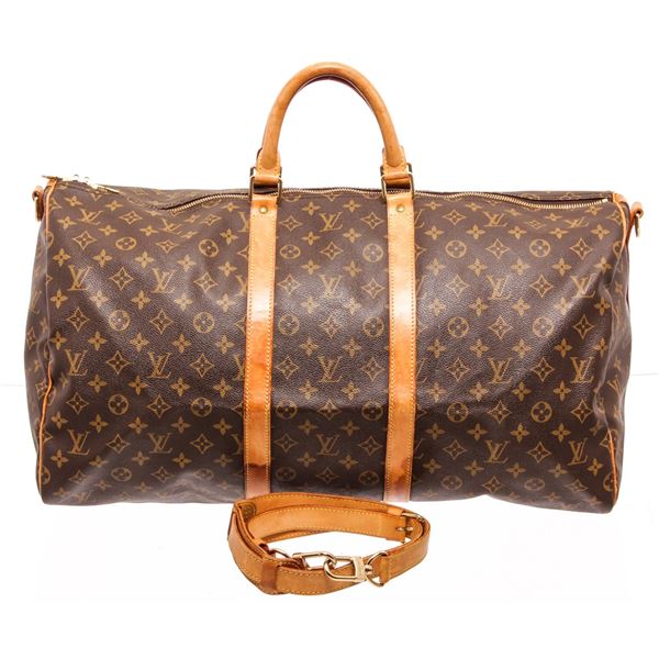 Authentic Louis Vuitton Bandouliere Keepall 50 Monogram Duffle