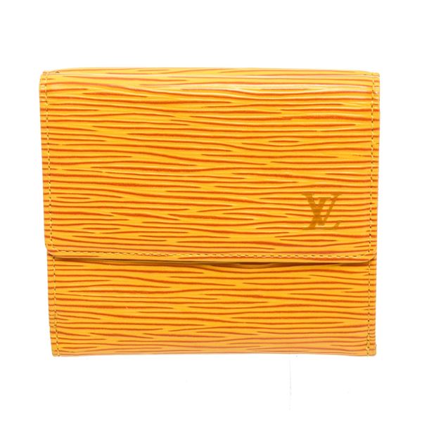 Authentic Louis Vuitton Yellow Leather Sarah Wallet