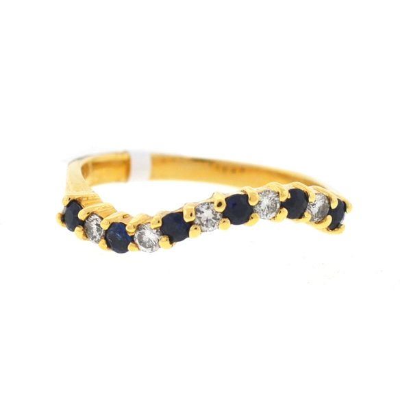14k Gold Sapphire/Diamond Ring