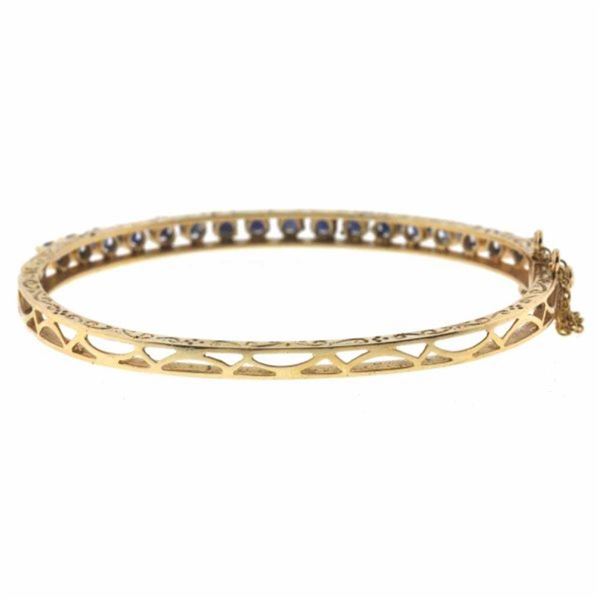 14k Yellow Gold/Sapphire Bracelet