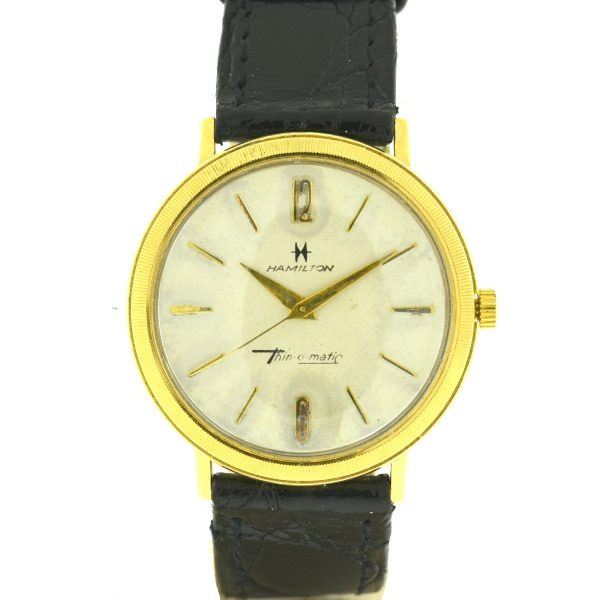 Authentic Hamilton 14k Yellow Gold Manual Wind Watch