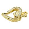 Image 4 : 14k Yellow Gold Diamond Heart Pendant
