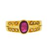 Image 1 : 14k Yellow Gold Ruby/Diamond Ring